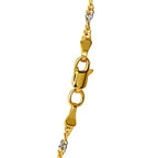 14k Two-Tone Gold Singapore Chain (2.50 mm)