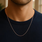 14k Rose Gold Diamond Cut Cable Link Chain (1.10 mm)