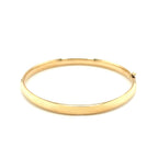 14k Yellow Gold Dome Design Polished Childrens Bangle (5.50 mm)