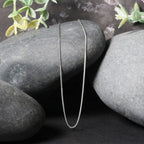 14k White Gold Diamond Cut Round Wheat Chain (0.60 mm)