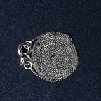 14k White Gold Diamond Cut Round Wheat Chain (0.60 mm)
