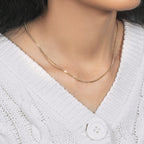 14k Yellow Gold Square Wheat Chain (1.80 mm)