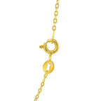 14k Yellow Gold Faceted Cable Link Chain (1.2 mm)