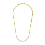 14k Yellow Gold Solid Diamond Cut Rope Chain (4.00 mm)