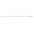 14k White Gold Gourmette Chain 1.0mm (1.00 mm)