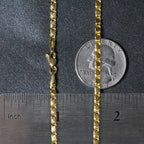 14k Yellow Gold Heart Chain (3.00 mm)