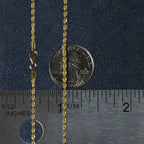 10k Yellow Gold Solid Diamond Cut Rope Chain (2.00 mm)
