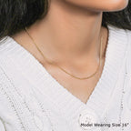 14k Yellow Gold Diamond Cut Cable Link Chain (1.30 mm)