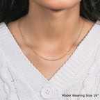 14k Yellow Gold Diamond Cut Cable Link Chain (1.30 mm)