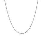 10k White Gold Singapore Chain  (1.10 mm)