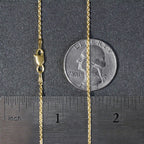 14k Yellow Gold Forsantina Lite Cable Link Chain (1.50 mm)
