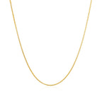 14k Yellow Gold Diamond Cut Round Wheat Chain (0.60 mm)