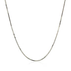 14k White Gold Adjustable Snake Chain (0.80 mm)