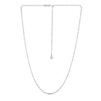 14k White Gold Adjustable Sparkle Chain (1.20 mm)