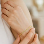 14k Yellow Gold Solid Diamond Cut Rope Bracelet (1.60 mm)