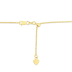 14k Yellow Gold Adjustable Popcorn Chain (1.10 mm)