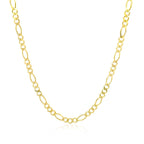 14k Yellow Gold Solid Figaro Chain (2.80 mm)