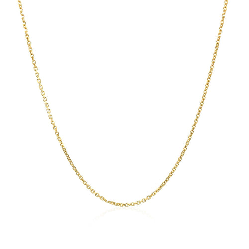 10k Yellow Gold Cable Chain (1.10 mm)