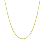 14k Yellow Gold Adjustable Rope Chain (0.95 mm)
