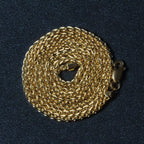 14k Yellow Gold Round Wheat Chain (2.1 mm)
