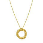 14K Yellow Gold Interlocking Large Trinity Necklace
