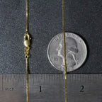 14k Yellow Gold Classic Box Chain (0.75 mm)