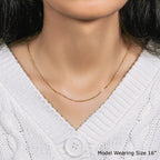 14k Yellow Gold Classic Box Chain (0.75 mm)