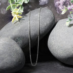 14k White Gold Classic Box Chain (0.85 mm)