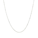 10k White Gold Classic Box Chain (0.45 mm)