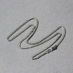 14k White Gold Square Wheat Chain (1.80 mm)