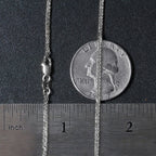 14k White Gold Square Wheat Chain (1.80 mm)