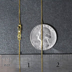14k Yellow Gold Classic Box Chain (0.68 mm)