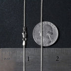 14k White Gold Round Wheat Chain (1.2 mm)