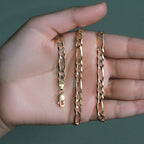 14k Yellow Gold Solid Figaro Chain (6.00 mm)