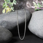 14k White Gold Diamond Cut Round Wheat Chain (1.00 mm)