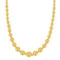 Graduated Bead Pallina Necklace in 14K Yellow Gold