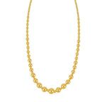 Graduated Bead Pallina Necklace in 14K Yellow Gold