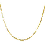 14k Yellow Gold French Cable Link Chain (2.50 mm)