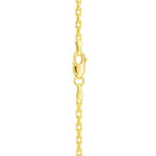 14k Yellow Gold French Cable Link Chain (2.50 mm)