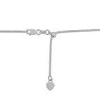 14k White Gold Adjustable Popcorn Chain (1.00 mm)