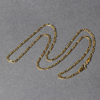 14k Yellow Gold Solid Figaro Chain (1.90 mm)