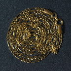 14k Yellow Gold Solid Figaro Chain (1.90 mm)