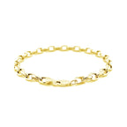 14k Yellow Gold Oval Rolo Bracelet  (4.60 mm)