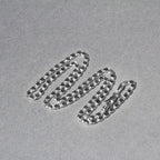 14k White Gold Heart Chain (3.00 mm)