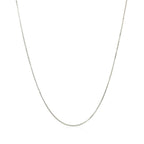 10k White Gold Classic Box Chain (0.60 mm)
