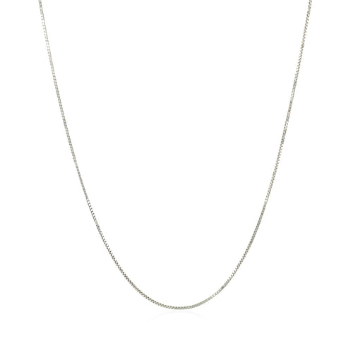 10k White Gold Classic Box Chain (0.60 mm)
