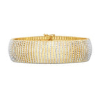 14k Yellow Gold Bold Diamante Flex Bracelet (17.10 mm)
