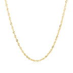 14k Yellow Gold Singapore Chain (1.30 mm)