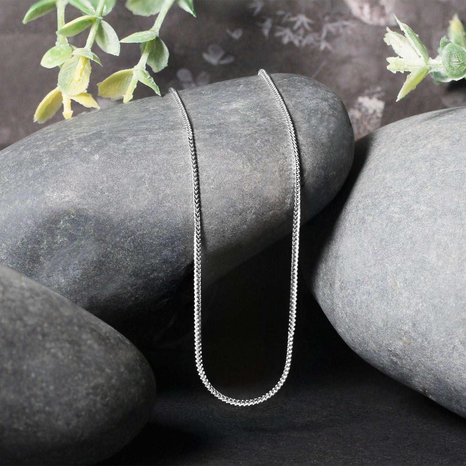 14k White Gold Franco Chain (0.90 mm)