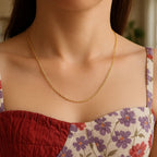 14k Yellow Gold Round Cable Link Chain (1.20 mm)